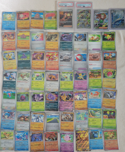 Pokemon Scarlet Violet 151 --- 52 Cards + PSA 8 & 9 + 2 Full Art Holo See Desc. - Image 1