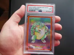 MetaZoo Topps Chrome Beast of Busco 19/25 ORANGE Refractor Card PSA 9 - Image 1