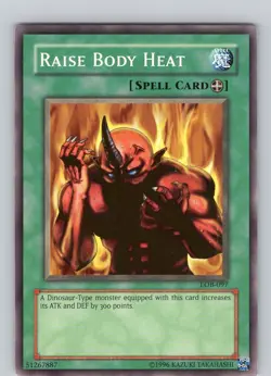 Yu-Gi-Oh TCG Raise Body Heat LOB-097 Unlimited Regular Common Card LP-NM - Image 1