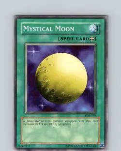 Yu-Gi-Oh TCG Mystical Moon LOB-094 Unlimited Regular Common Card Played LP - Image 1