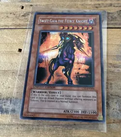 YU-GI-OH Swift Gaia the Fierce Knight Limited Edition Trading Card CT1-EN004 LP - Image 1