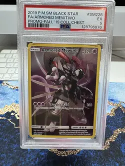 Armored Mewtwo SM228 Promo Card PSA 5 - Image 1