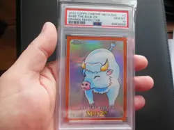 MetaZoo Topps Chrome Babe the Blue Ox 08/25 ORANGE Refractor Card PSA 10 - Image 1