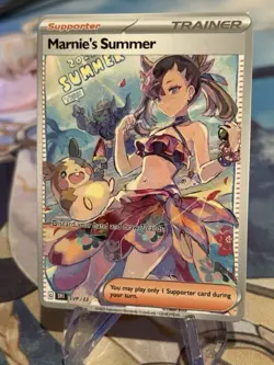 Marnie Full Art Pokemon Anime Waifu Doujin ACG DIY Trainer Art card New - Image 1