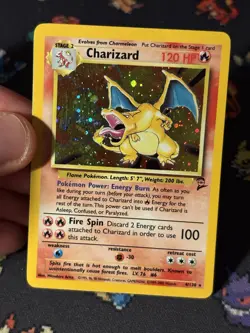 Pokemon Cards Charizard 4/130 Holo Rare Base Set 2 - (MP+) - Image 2
