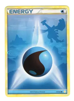 Water Energy HeartGold SoulSilver Pokemon Card 117/123 LP-NM - Image 1