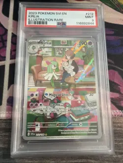 Pokemon TCG Kirlia Full Art Holo Illustration Rare Card 212/198. PSA 9 Mint - Image 1