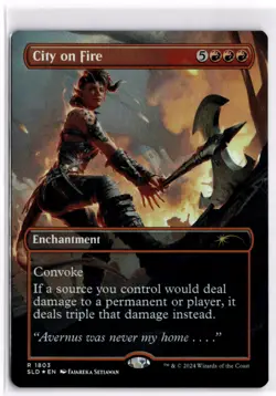 Foil | City on Fire | [SLD] LP x1 MTG Magic: the Gathering - Image 1