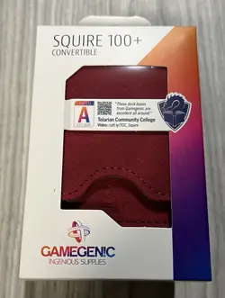 SQUIRE 100+ RED Deck Box GameGenic NEW - Image 1