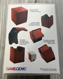 SQUIRE 100+ RED Deck Box GameGenic NEW - Image 2
