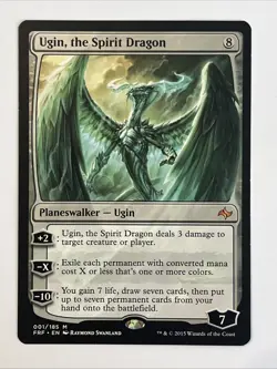 Ugin, the Spirit Dragon Fate Reforged 001/185 M MTG LP - Image 1
