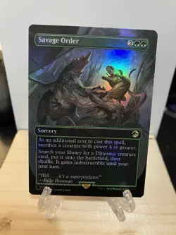 Savage Order (Borderless) Universes Beyond: Jurassic Park World Collection... - Image 1