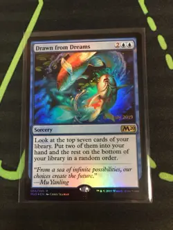 MTG Magic The Gathering Drawn From Dreams Foil Prerelease Promo Commander - Image 1
