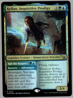 Kellan, Inquisitive Prodigy 0212 Rare Foil Murders at Karlov Manor MTG Near Mint - Image 1