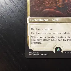 Shielded By Faith Rare Regular MTG Signature Spellbook: Gideon #5 NM - Image 4