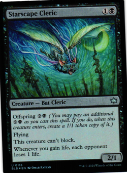 MTG Starscape Cleric Bloomburrow Foil Uncommon NM - Image 1