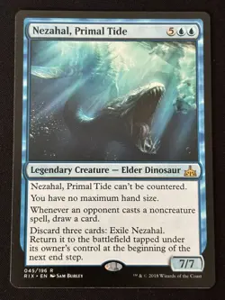 1x MTG Nezahal, Primal Tide - Rivals of Ixalan (RIX) #45 - Magic the Gathering - Image 1