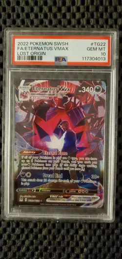 2022 Pokemon Eternatus VMAX TG22 Full Art SWSH Lost Origin - PSA 10 - Gem Mint - Image 1