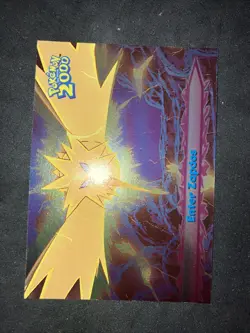 Pokemon The Movie 2000 Foil Topps Blue Label - Near Mint - Enter Zapdos - Image 3