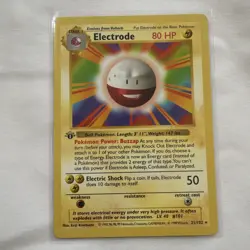 RARE- Electrode #21/102 Pokemon Base Set 1st Edition Shadowless Vintage WOTC - Image 1