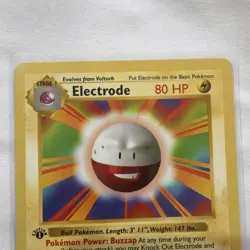 RARE- Electrode #21/102 Pokemon Base Set 1st Edition Shadowless Vintage WOTC - Image 2