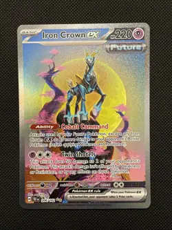 Iron Crown Ex 206/162 Pokemon Temporal Forces Special Illustration Rare NM - Image 1