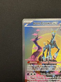 Iron Crown Ex 206/162 Pokemon Temporal Forces Special Illustration Rare NM - Image 2