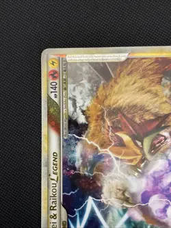 2010 Pokemon HeartGold & SoulSilver Unleashed Entei Raikou LEGEND #90/95 MP - Image 2