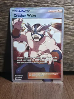 Crasher Wake (Full Art) Ultra Rare SM - Forbidden Light 129/131 NM Pokemon TCG - Image 1