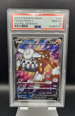 2022 Pokemon Astral Radiance Heatran V #165 - GEM MINT PSA 10 - Image 1