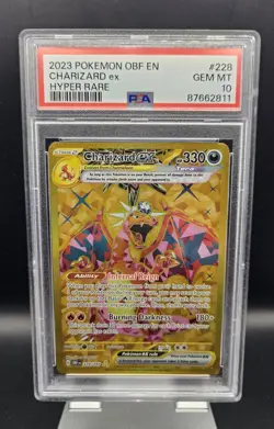 2023 Pokemon Obsidian Flames Charizard ex #228 - GEM MINT PSA 10 - Image 1