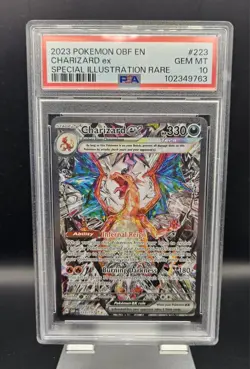 2023 Pokemon Obsidian Flames Charizard ex #223 - GEM MINT PSA 10 - Image 1