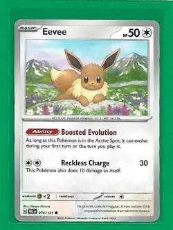 Pokemon TCG SV-Prismatic Evolutions Eevee #74/131 Regular Common - Image 1