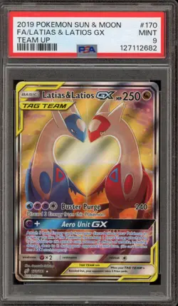 Pokemon Latias & Latios GX Team Up Full Alt Art #170 PSA 9 Mint - Image 1