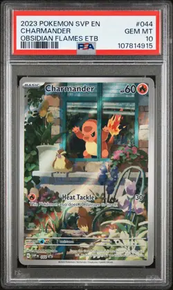 2023 POKEMON SVP EN-SV BLACK STAR PROMO #044 CHARMANDER PSA 10 - Image 1