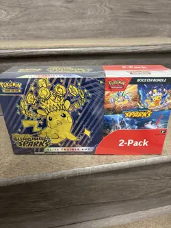 Pokemon TCG Surging Sparks 2 pack etb and booster bundle new sealed - Image 1