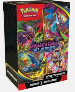 Pokemon TCG: Mega Evolution - Phantasmal Flames Booster Bundle Lot 24 - PRESALE - Image 1