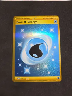 Pokemon TCG Gold Basic Water Energy 279/193 Paldea Evolved Holo Hyper Rare-140 - Image 1