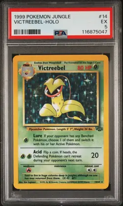 1999 POKEMON JUNGLE #14 VICTREEBEL-HOLO PSA 5 - Image 1