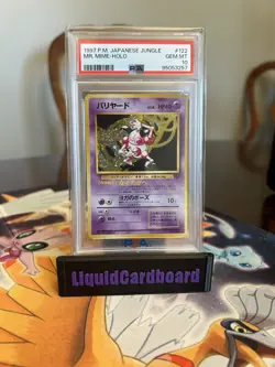1997 Pokemon Japanese Jungle #122 Mr. Mime Holo PSA 10 Gem Mint - Image 1