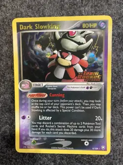 Pokemon TCG - Dark Slowking (9/109) (Stamp) Team Rocket Returns - Reverse - NM - Image 1