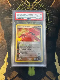 Pokemon Team Magma's Groudon 9/95 Celebrations PSA 10 - Image 1
