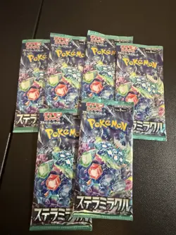 6 Packs of Pokemon TCG JAPANESE BOOSTER PACK - FACTORY SEALED - Stellar Miracle - Image 1
