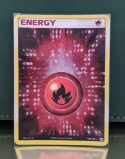 Fire Energy 102/106 | EX Emerald | Swirl Holo | English Pokemon | MP - Image 1