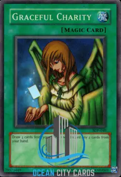 Yugioh Graceful Charity Super Rare SDP-040 LP - Image 5