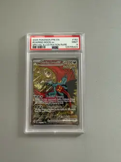 Pokemon TCG Prismatic Evolutions Roaring Moon EX Card 162/131 Sir PSA 9 - Image 1