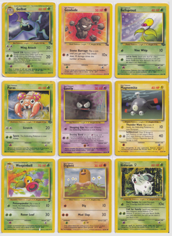Lot of 9 Pokemon TCG WOTC Cards 1990s - Image 1