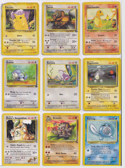 Lot of 9 Pokemon TCG WOTC Cards 1990s - Image 1