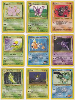 Lot of 9 Pokemon TCG WOTC Cards 1990s - Image 1