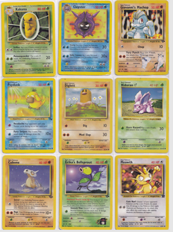 Lot of 9 Pokemon TCG WOTC Cards 1990s - Image 1